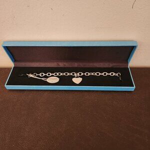 Steeltime Silver Charm Bracelet